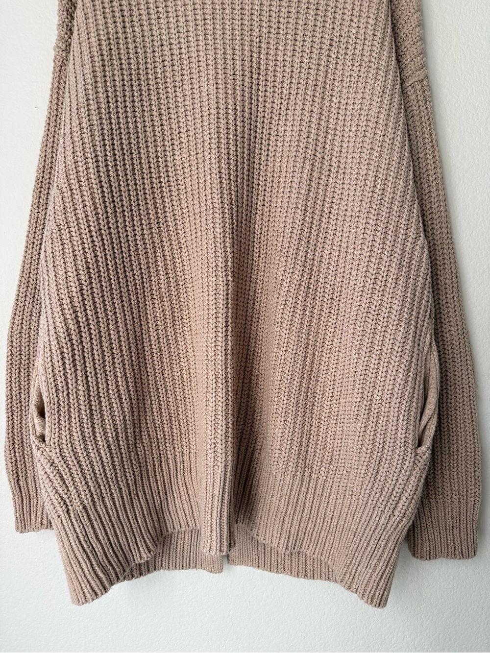 Free People Taupe Chunky Collared Button Cardigan - Picture 11 of 11